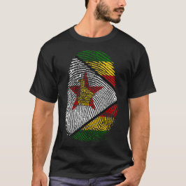 Skriv ut finger - Zimbabwe T Shirt