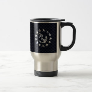 Skriv ut Flagga för marint blåkolsfiber Nautical Y Resemugg