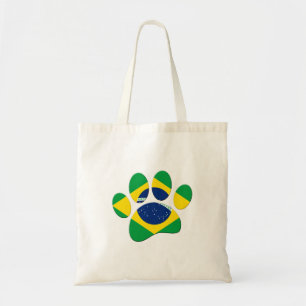 Skriv ut Flagga Hund Paw Tygkasse