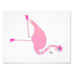 Skriv ut Flamingo Flicka-rum (2 av 4) Fototryck