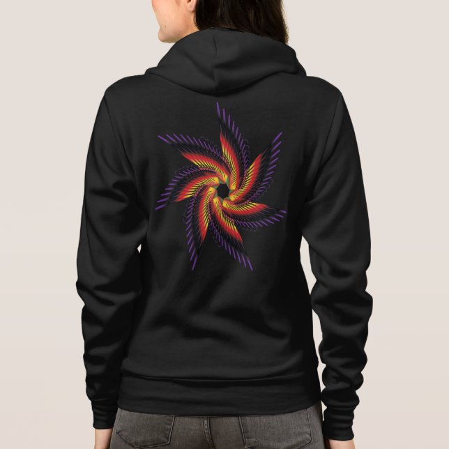 skriv ut flora kvinnor t shirt (Baksida)