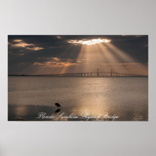 Skriv ut Florida Sunshine Skyway Bridge Poster