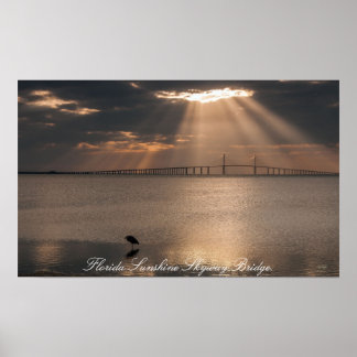 Skriv ut Florida Sunshine Skyway Bridge Poster