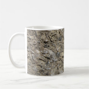 Skriv ut Fossil Hash Limestone Kaffemugg