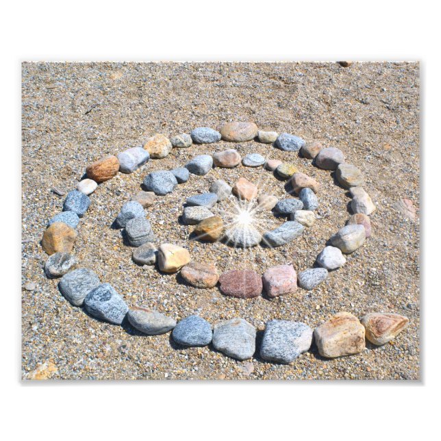 Skriv ut foto för Beach Spiral (Framsidan)