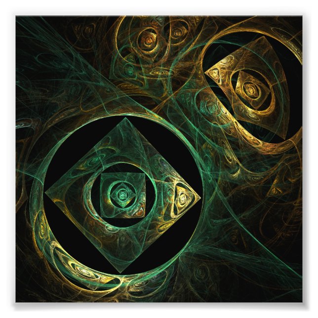 Skriv ut fotokopia av Abstrakten Magic Vibrations Fototryck (Framsidan)