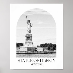 Skriv ut frihetsgudinnan med New York Arch-fotoskr Poster