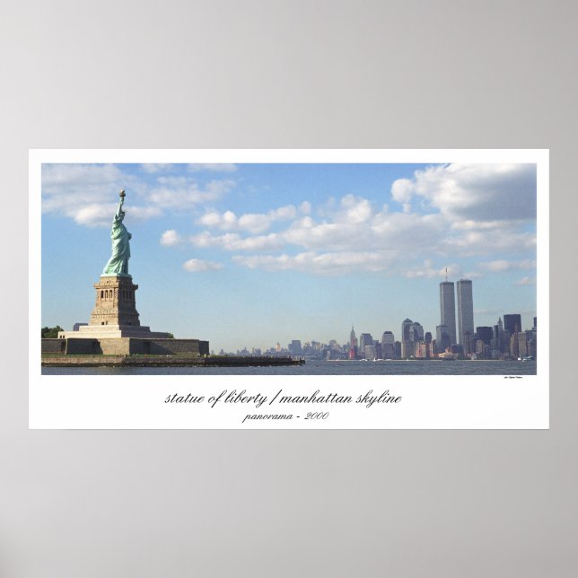 Skriv ut frihetsgudinnan World Trade Center Poster (Framsidan)
