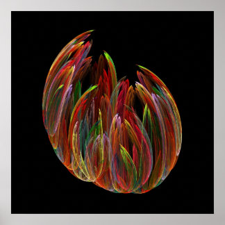 Skriv ut funky Tulip Poster