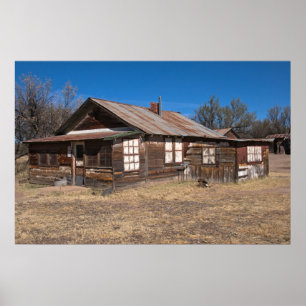 Skriv ut: Gamla trähus Poster