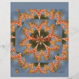 Skriv ut Giraffe Abstrakt Art