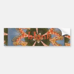 Skriv ut Giraffe Abstrakt Art Bildekal