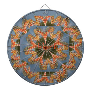 Skriv ut Giraffe Abstrakt Art Darttavla
