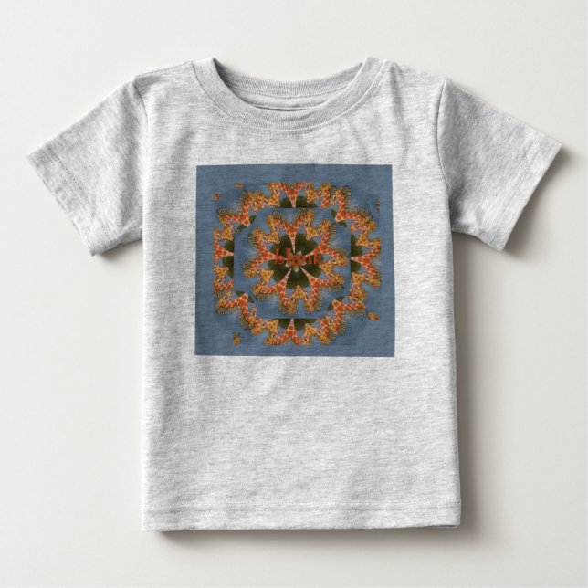 Skriv ut Giraffe Abstrakt Art T-shirt (Framsida)