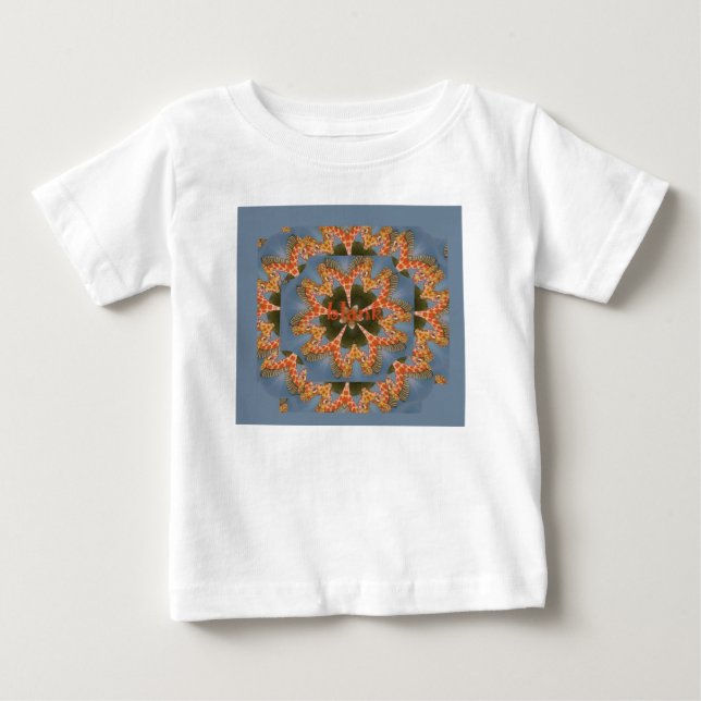 Skriv ut Giraffe Abstrakt Art Tee Shirt (Framsida)