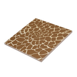 Skriv ut Giraffe Päls Mönster Kakelplatta