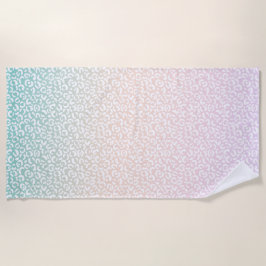 Skriv ut "Girly Mint Peach Rosa Lila White Leopard