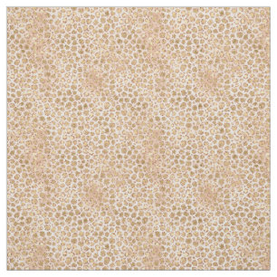 Skriv ut glam Leopard för Peach Rosa Guld Tyg