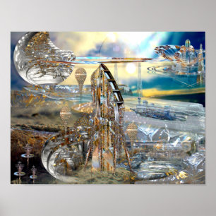 Skriv ut Glissade Station Poster