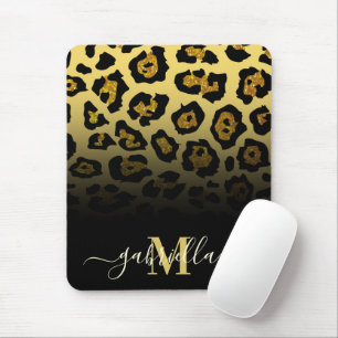 Skriv ut glitter Leopard Musmatta