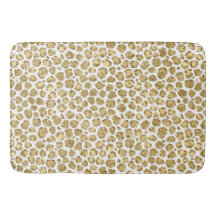 Skriv ut Glitzy Glam Guld Glitter Leopard