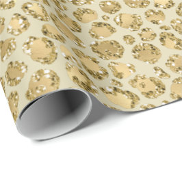 Skriv ut Glitzy Glam Guld Glitter Leopard Presentpapper
