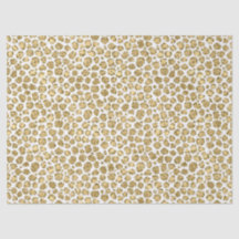 Skriv ut Glitzy Glam Guld White Glitter Leopard   