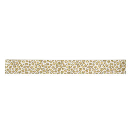 Skriv ut Glitzy Glam Guld White Glitter Leopard   
