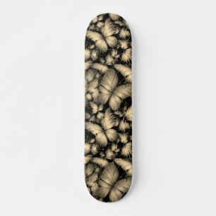 Skriv ut Golden Butterflies Mini Skateboard Bräda 18,5 Cm