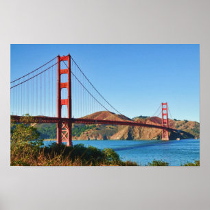 Skriv ut Golden Grind Bridge Poster