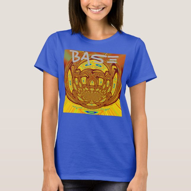 Skriv ut Golden Gult Baseball Glove Art T-shirt (Framsida)