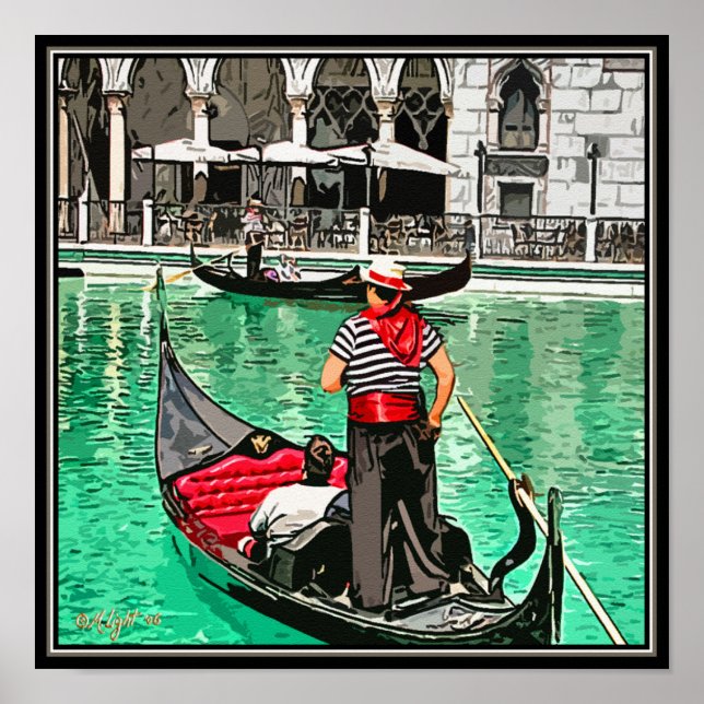 Skriv ut: Gondolier Poster (Framsidan)