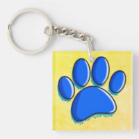Skriv ut Graffiti Art Hund Paw