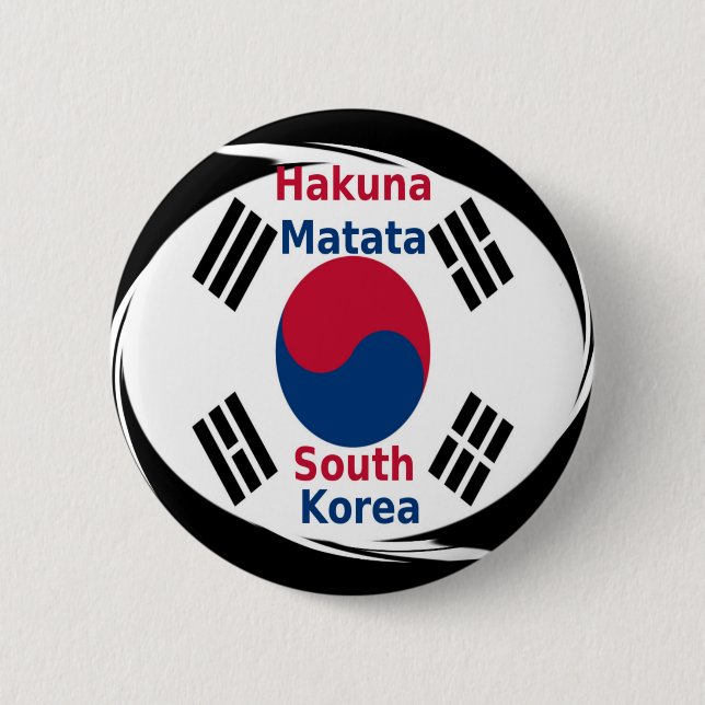 Skriv ut/grafik på Hakuna Matata Art i Sydkorea Knapp (Framsida)