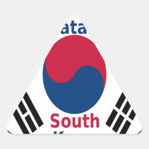 Skriv ut/grafik på Hakuna Matata Art i Sydkorea Triangelformat Klistermärke