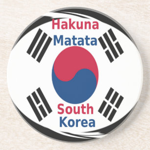 Skriv ut/grafik på Hakuna Matata Art i Sydkorea Underlägg Sandsten