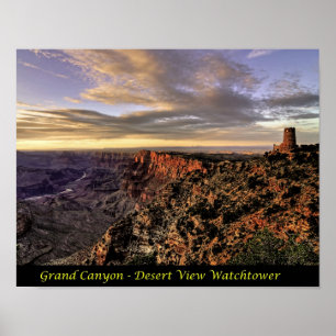 Skriv ut - Grand Canyon - Desert View Watchorn Poster