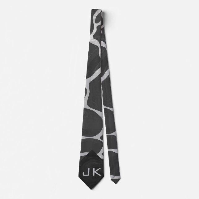 Skriv ut Grått med Giraffe Black och Light Slips (Framsida)