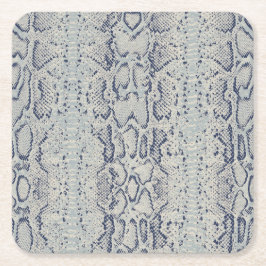 Skriv ut grått- och blåsnekskalsdjur underlägg papper kvadrat