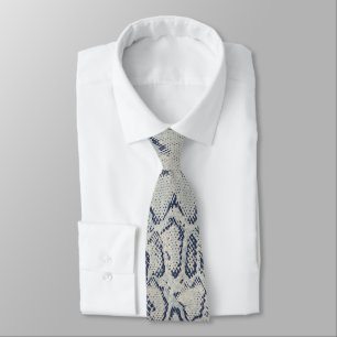 Skriv ut Grått Snake Skin Animal för coola Slips