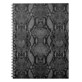 Skriv ut grått Snake Skin Anteckningsbok