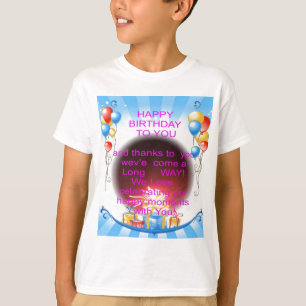 Skriv ut grattis på födelsedagen till dig tee shirt