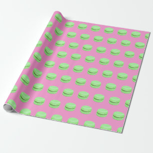 Skriv ut grönt Macaron Presentpapper