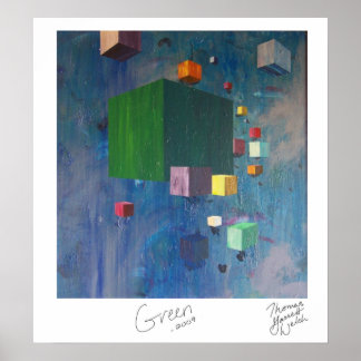 Skriv ut grönt poster