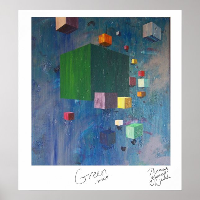 Skriv ut grönt poster (Framsidan)