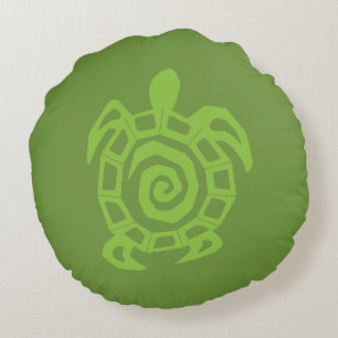 Skriv ut Grönten Turtle Rund Kudde