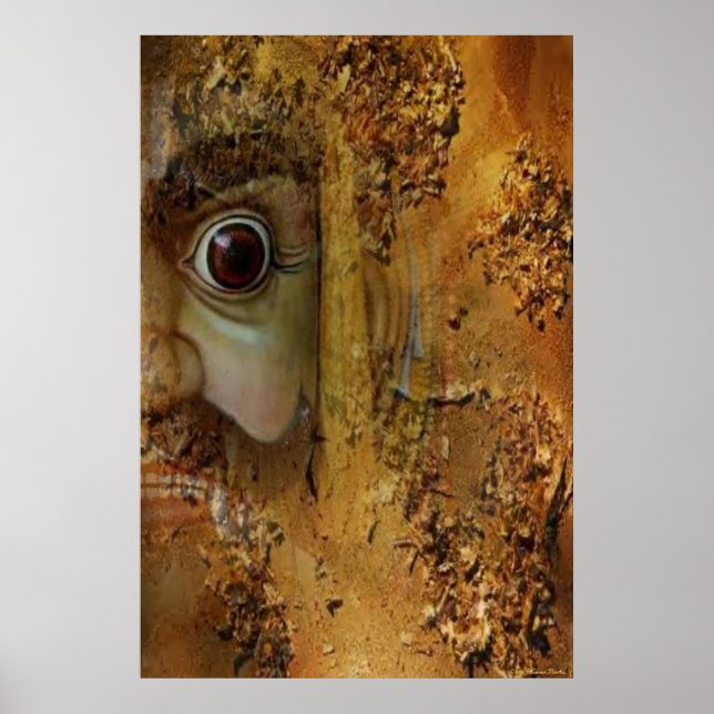 Skriv ut gudom Abstrakt Poster (Framsidan)