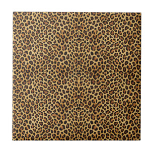 Skriv ut guld Faux Leopard Skin Mönster Kakelplatta