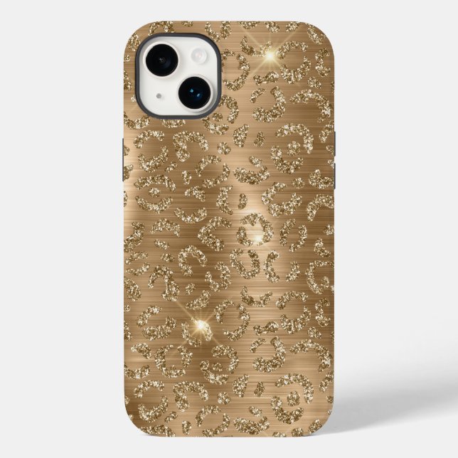 Skriv ut guld Glam Glitter Leopard (Baksida)