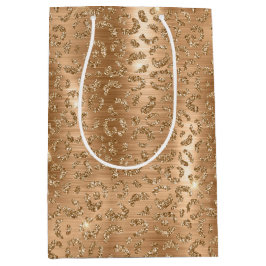 Skriv ut guld Glam Glitter Leopard